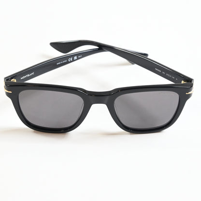 Montblanc MB0302S 001 Mens Authentic Sunglasses Black, 51mm - New