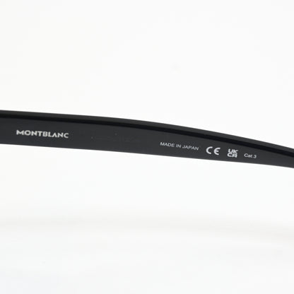 Montblanc MB0302S 001 Mens Authentic Sunglasses Black, 51mm - New