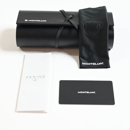 Montblanc MB0302S 001 Mens Authentic Sunglasses Black, 51mm - New