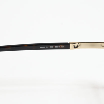 Montblanc MB0021O 002 Mens Authentic Eyeglasses Beige, 55mm - New
