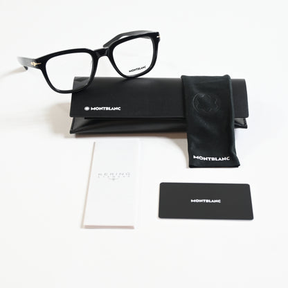 Montblanc MB0305O 001 Mens Authentic Eyeglasses Black, 51mm - New