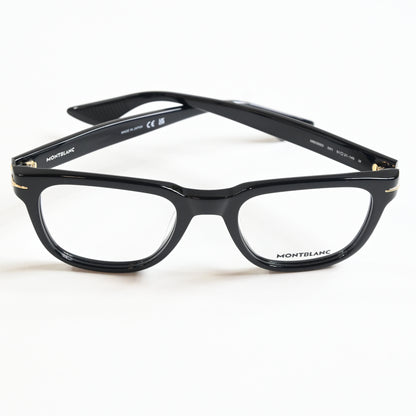 Montblanc MB0305O 001 Mens Authentic Eyeglasses Black, 51mm - New