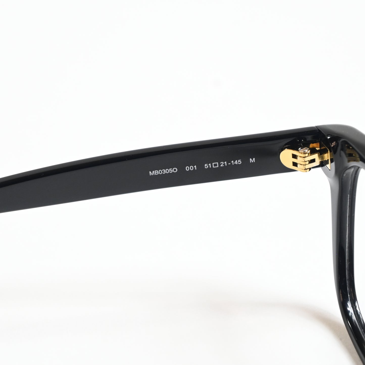 Montblanc MB0305O 001 Mens Authentic Eyeglasses Black, 51mm - New