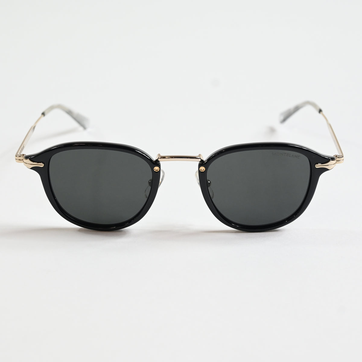 Montblanc MB0336S 001 Mens Authentic Sunglasses Black/Gold, 54mm - New