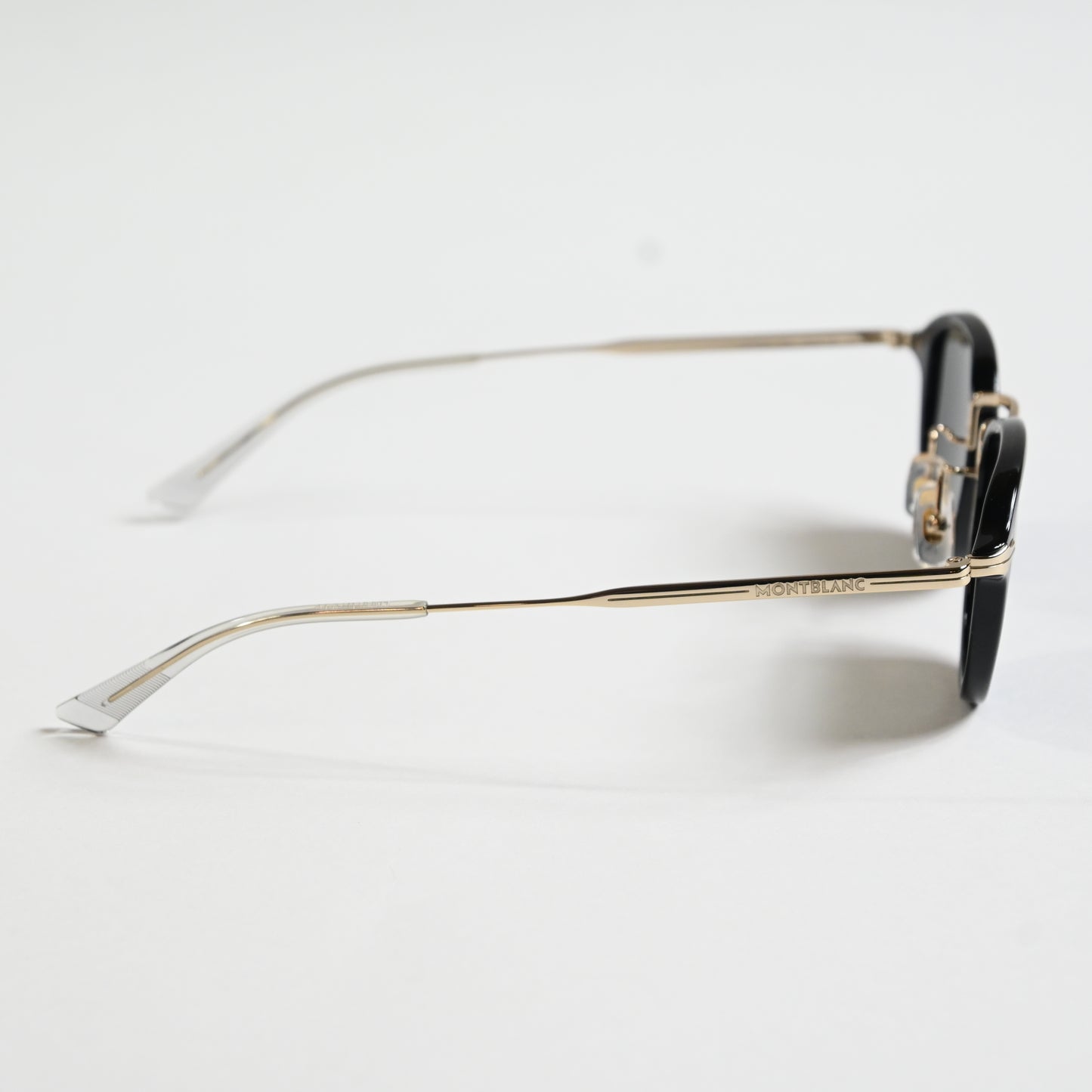 Montblanc MB0336S 001 Mens Authentic Sunglasses Black/Gold, 54mm - New