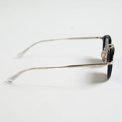 Montblanc MB0336S 001 Mens Authentic Sunglasses Black/Gold, 54mm - New