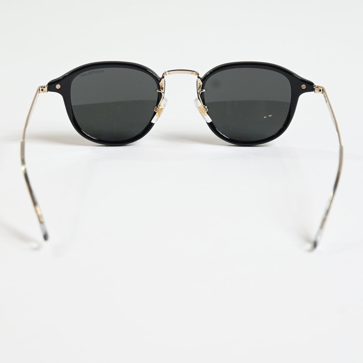 Montblanc MB0336S 001 Mens Authentic Sunglasses Black/Gold, 54mm - New