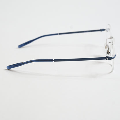 Montblanc MB0282O 002 Mens Authentic Eyeglasses Dark Blue/Silver, 49mm - New