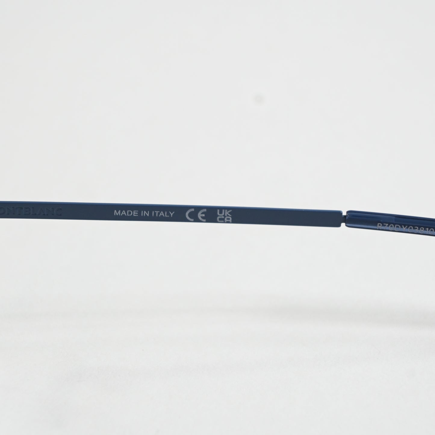 Montblanc MB0282O 002 Mens Authentic Eyeglasses Dark Blue/Silver, 49mm - New