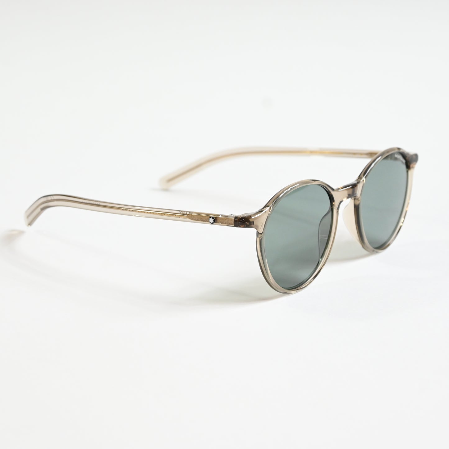 Montblanc MB0336S 004 Mens Authentic Sunglasses Beige/Teal, 48mm - New
