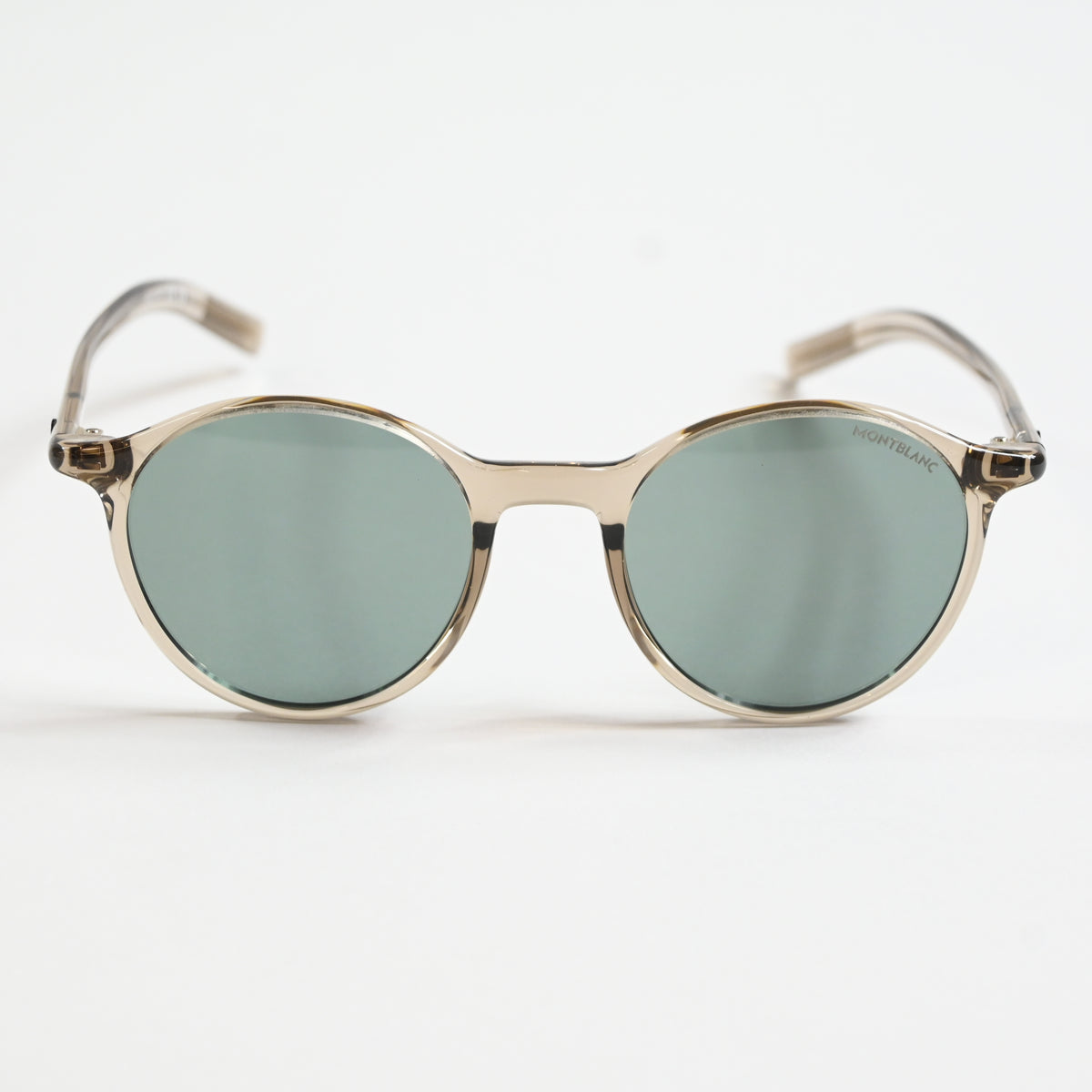 Montblanc MB0336S 004 Mens Authentic Sunglasses Beige/Teal, 48mm - New