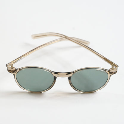 Montblanc MB0336S 004 Mens Authentic Sunglasses Beige/Teal, 48mm - New