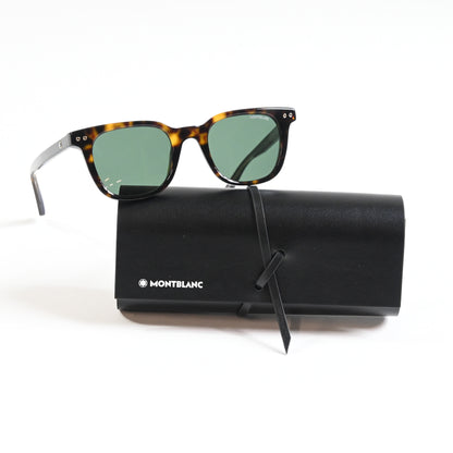 Montblanc MB0320S 002 Mens Authentic Sunglasses Havana/Green, 49mm - New