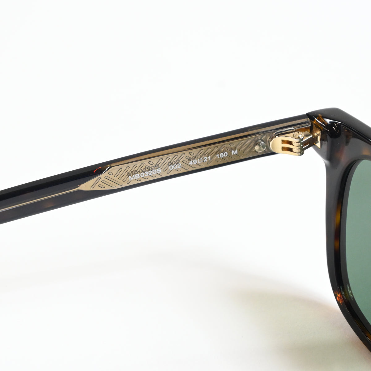 Montblanc MB0320S 002 Mens Authentic Sunglasses Havana/Green, 49mm - New