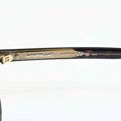 Montblanc MB0320S 002 Mens Authentic Sunglasses Havana/Green, 49mm - New