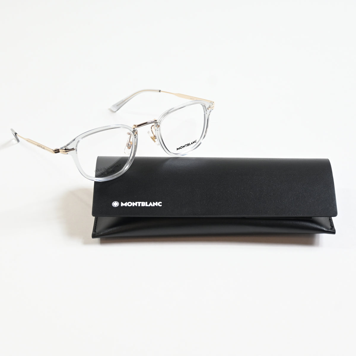 Montblanc MB0336O 003 Mens Authentic Eyeglasses Gray/Gold, 48mm - New
