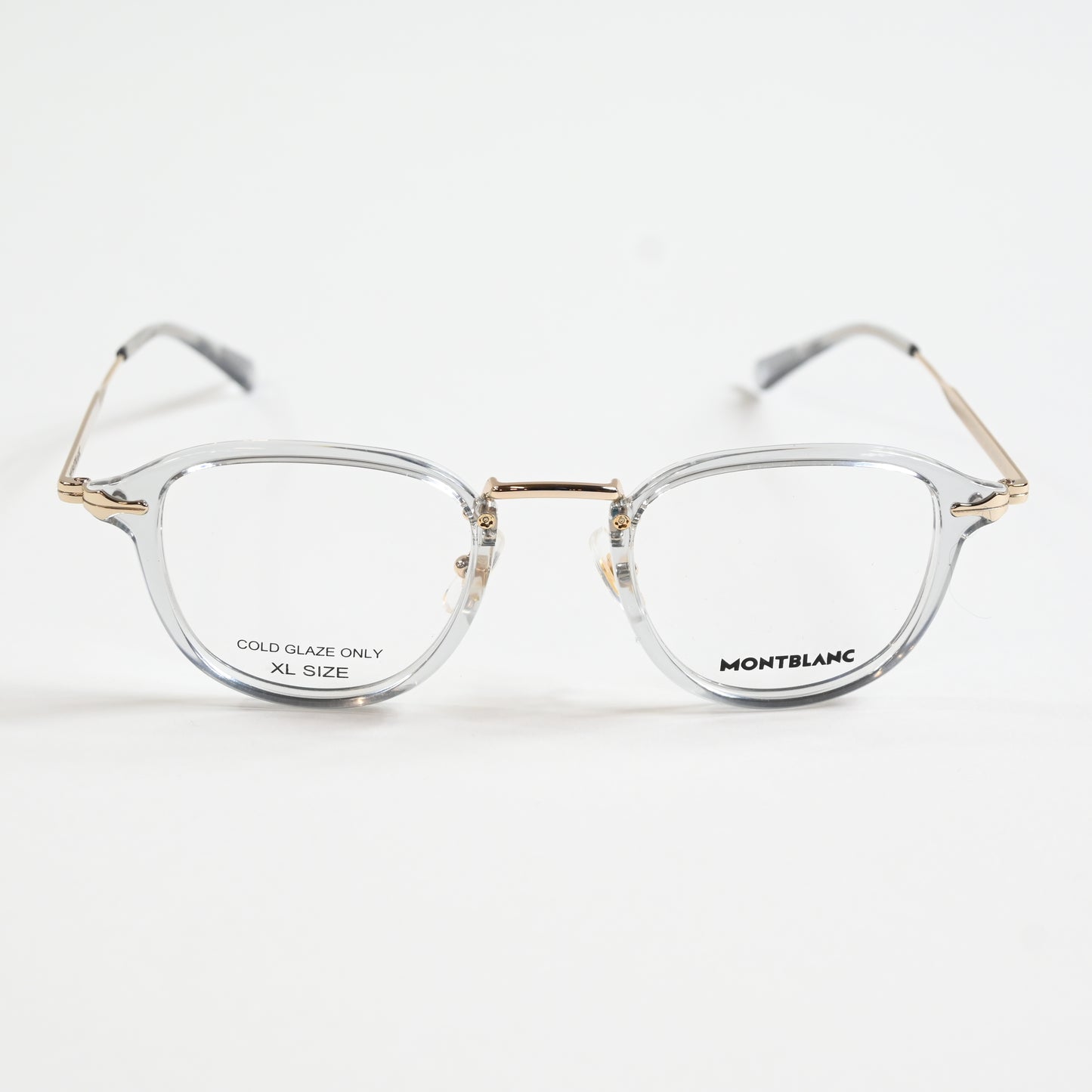 Montblanc MB0336O 003 Mens Authentic Eyeglasses Gray/Gold, 48mm - New