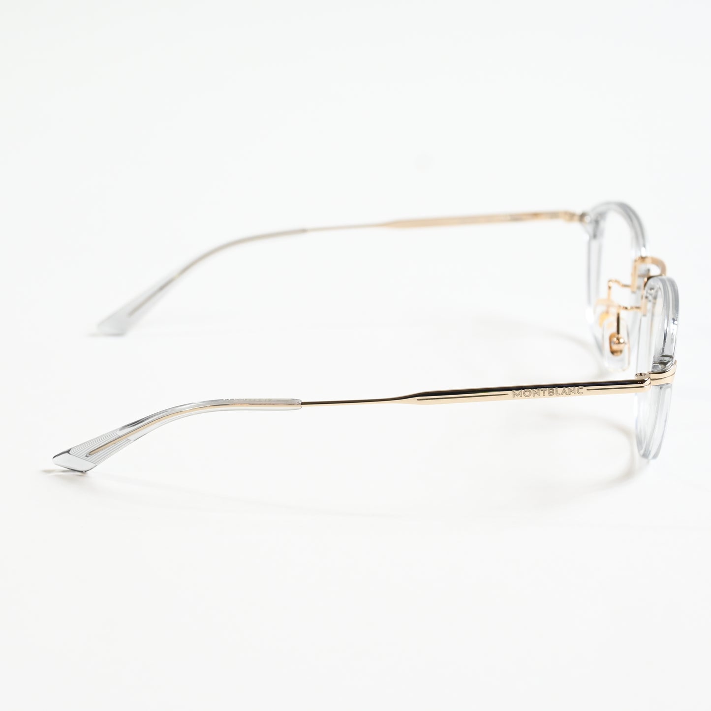Montblanc MB0336O 003 Mens Authentic Eyeglasses Gray/Gold, 48mm - New