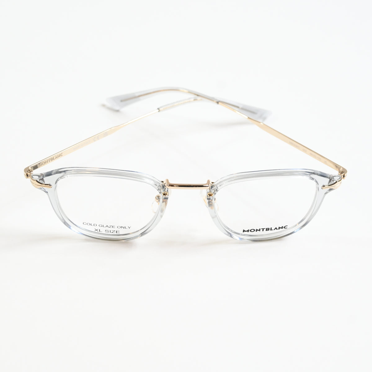 Montblanc MB0336O 003 Mens Authentic Eyeglasses Gray/Gold, 48mm - New