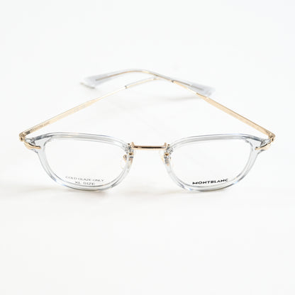 Montblanc MB0336O 003 Mens Authentic Eyeglasses Gray/Gold, 48mm - New