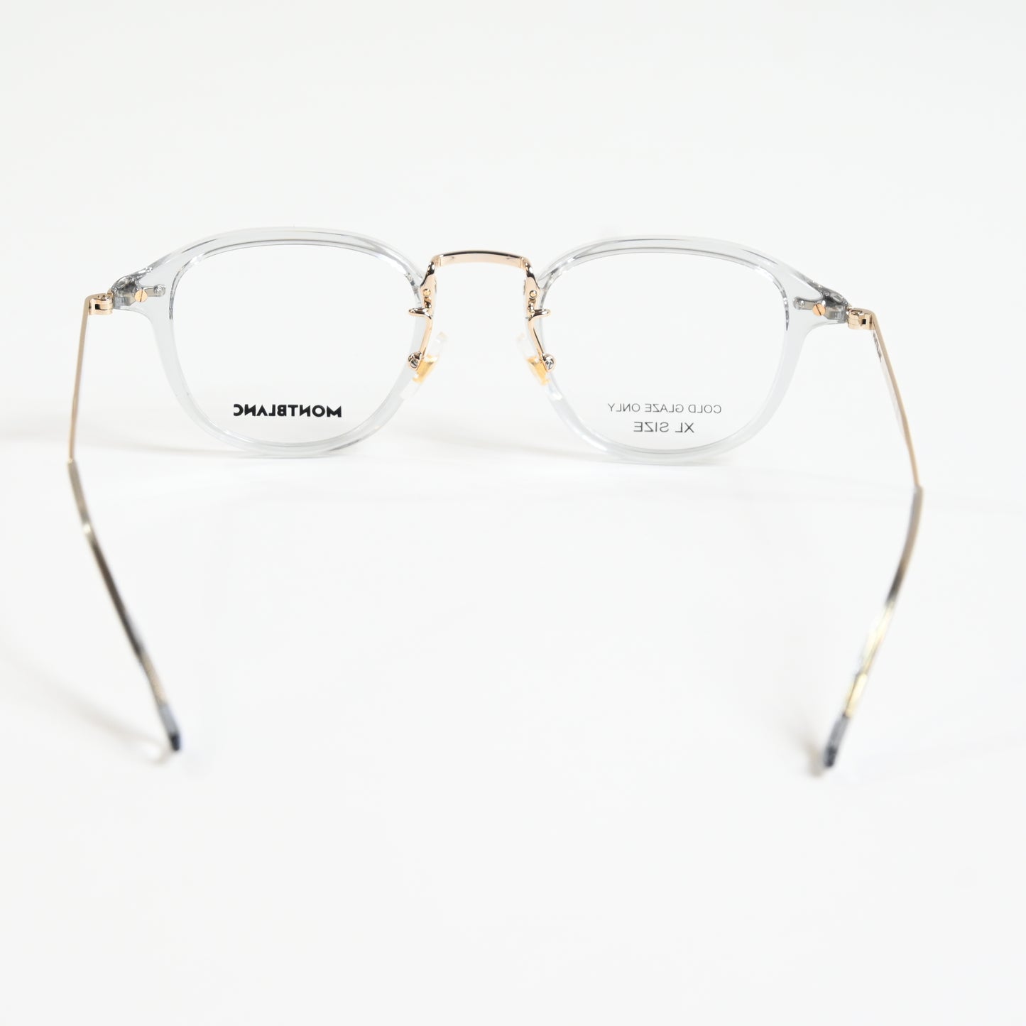 Montblanc MB0336O 003 Mens Authentic Eyeglasses Gray/Gold, 48mm - New