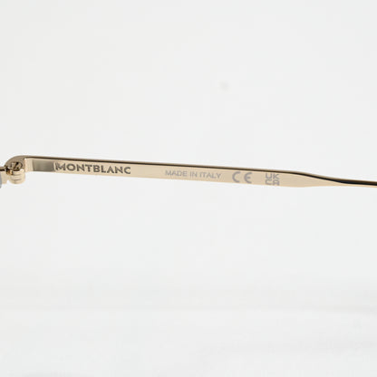 Montblanc MB0336O 003 Mens Authentic Eyeglasses Gray/Gold, 48mm - New