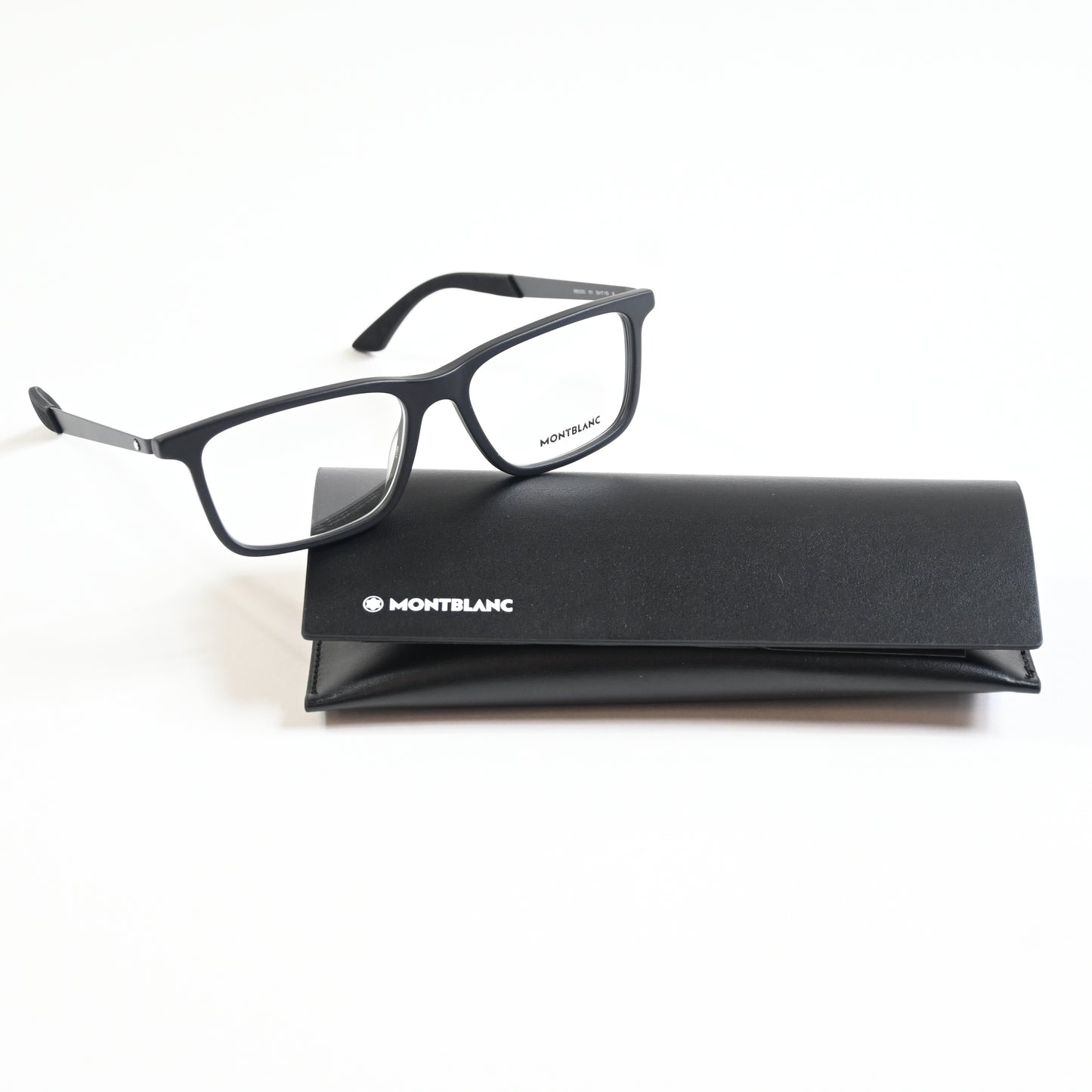 Montblanc MB0333O 001 Mens Authentic Eyeglasses Black, 55mm - New