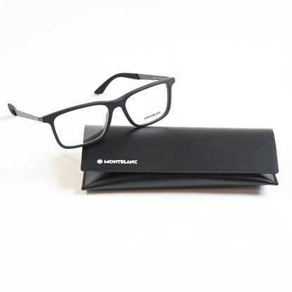 Montblanc MB0333O 001 Mens Authentic Eyeglasses Black, 55mm - New