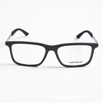 Montblanc MB0333O 001 Mens Authentic Eyeglasses Black, 55mm - New