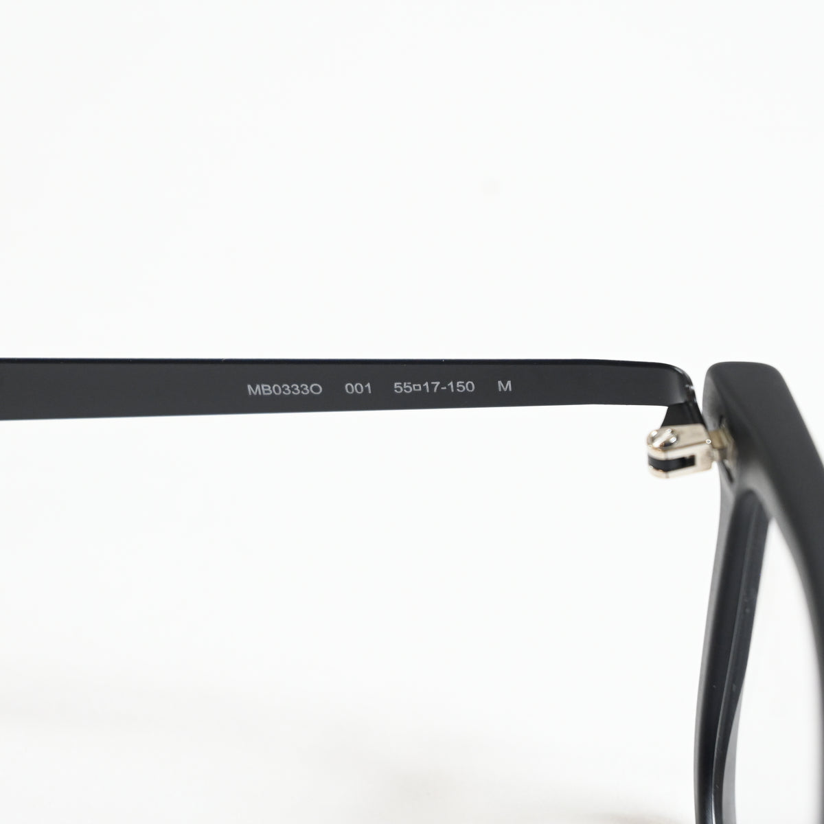 Montblanc MB0333O 001 Mens Authentic Eyeglasses Black, 55mm - New