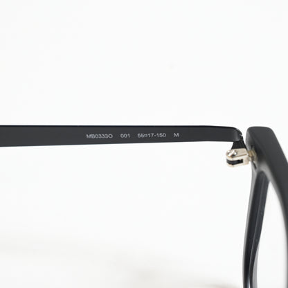Montblanc MB0333O 001 Mens Authentic Eyeglasses Black, 55mm - New