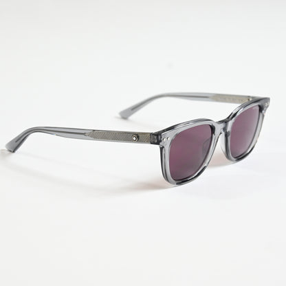 Montblanc MB0320S 004 Mens Authentic Sunglasses Gray/Violet, 49mm - New