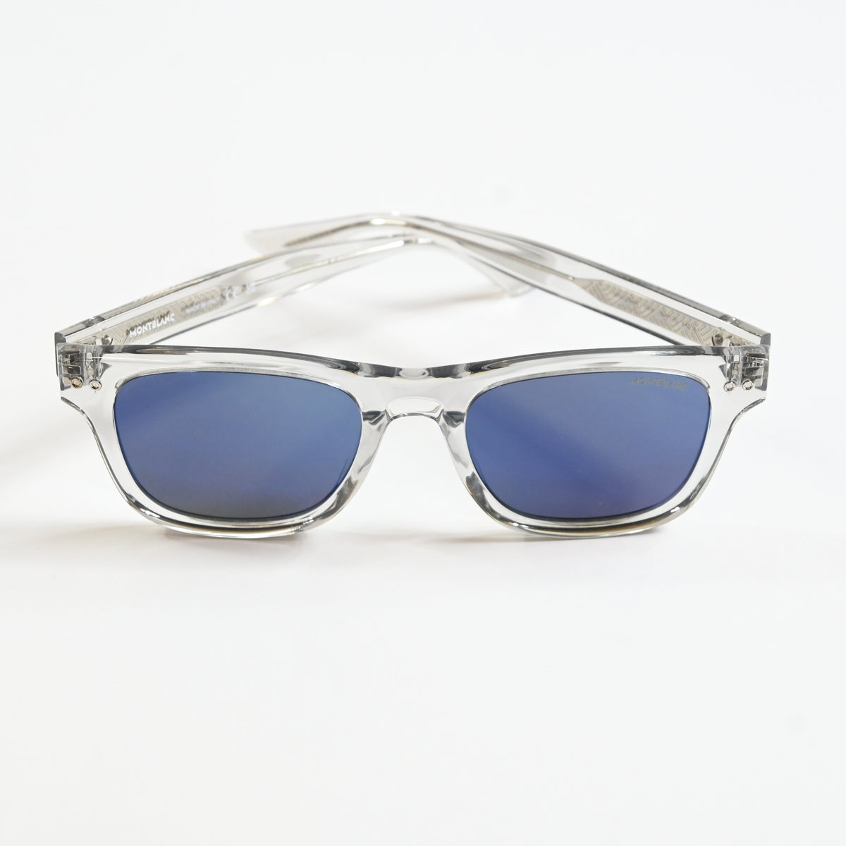 Montblanc MB0254S 004 Mens Authentic Sunglasses Gray/Blue, 53mm - New
