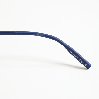 Montblanc MB0222O 004 Mens Authentic Eyeglasses Silver/Blue, 55mm - New
