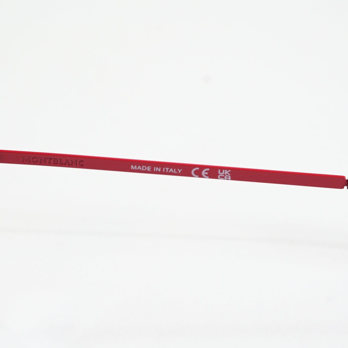 Montblanc MB0281O 004 Mens Authentic Eyeglasses Red/Silver, 53mm - New