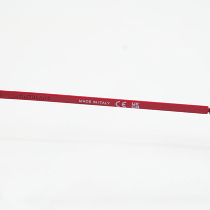 Montblanc MB0281O 004 Mens Authentic Eyeglasses Red/Silver, 53mm - New