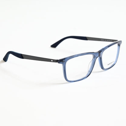 Montblanc MB0333O 003 Mens Authentic Eyeglasses Ruthenium/Blue, 55mm - New