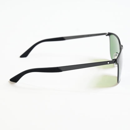 Montblanc MB0331S 002 Mens Authentic Sunglasses Havana/Gold/Green, 54mm - New