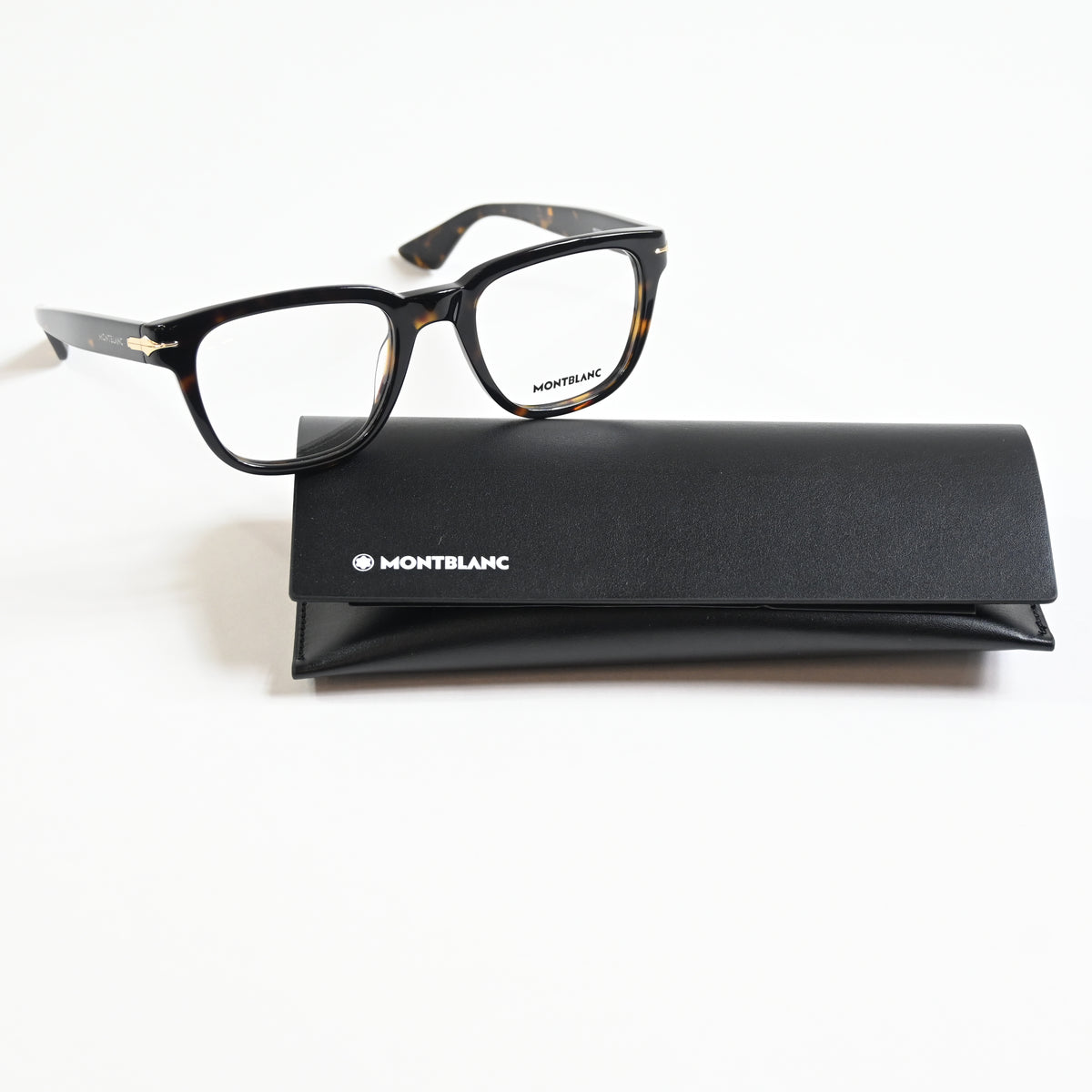 Montblanc MB0305O 002 Mens Authentic Eyeglasses Dark Tortoise, 51mm - New