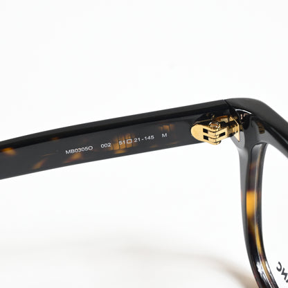 Montblanc MB0305O 002 Mens Authentic Eyeglasses Dark Tortoise, 51mm - New