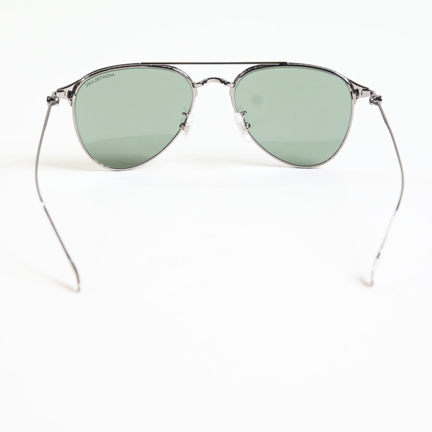 Montblanc MB0190S 002 Mens Authentic Sunglasses Ruthenium Green, 55mm - New