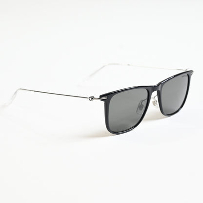Montblanc MB0206S 001 Mens Authentic Sunglasses Black/Gunmetal, 53mm - New