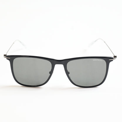 Montblanc MB0206S 001 Mens Authentic Sunglasses Black/Gunmetal, 53mm - New