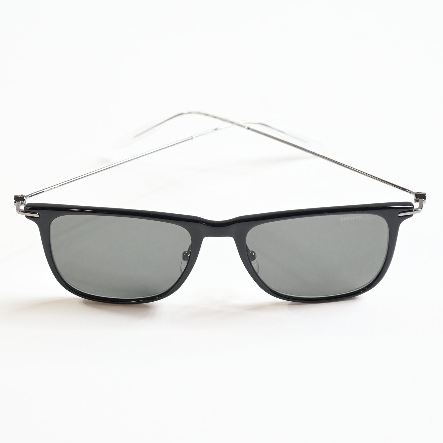 Montblanc MB0206S 001 Mens Authentic Sunglasses Black/Gunmetal, 53mm - New