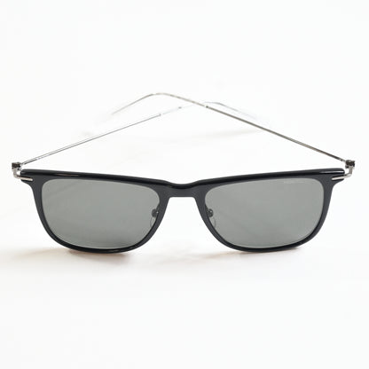 Montblanc MB0206S 001 Mens Authentic Sunglasses Black/Gunmetal, 53mm - New