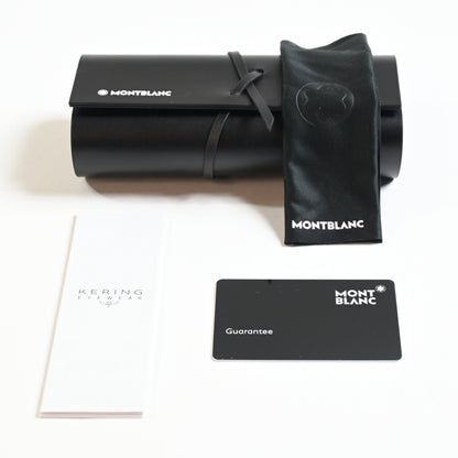 Montblanc MB0206S 001 Mens Authentic Sunglasses Black/Gunmetal, 53mm - New