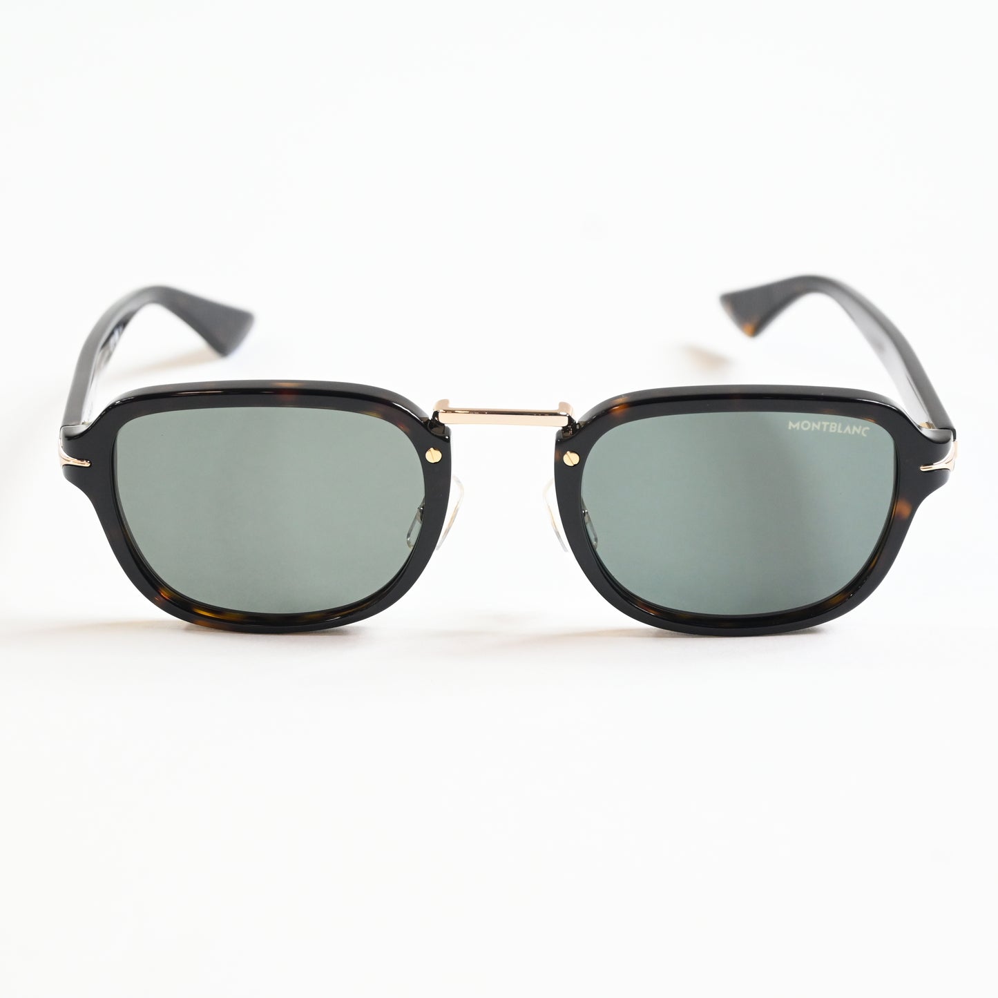 Montblanc MB0264S 002 Mens Authentic Sunglasses Havana/Green, 52mm - New
