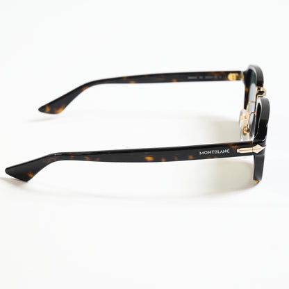 Montblanc MB0264S 002 Mens Authentic Sunglasses Havana/Green, 52mm - New
