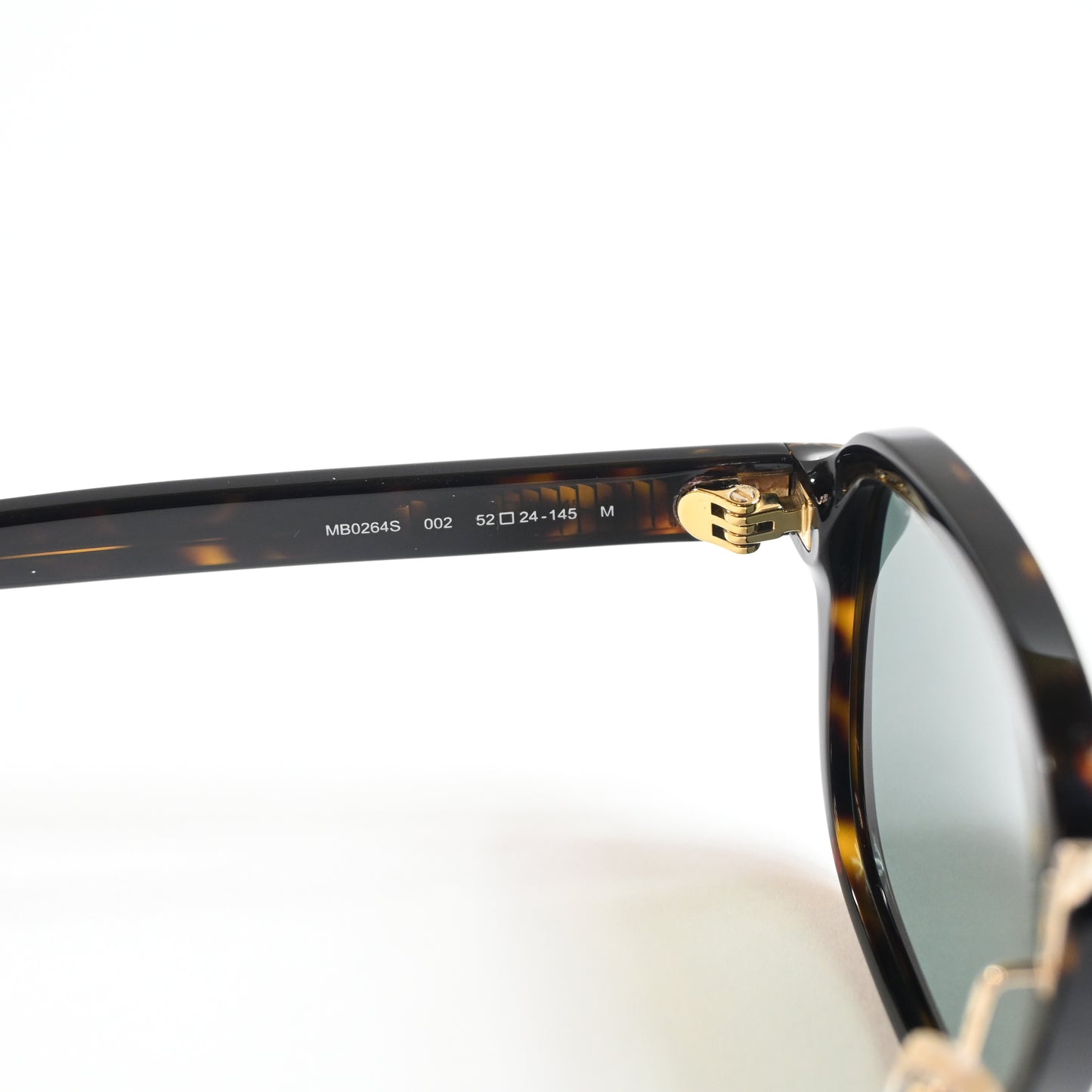 Montblanc MB0264S 002 Mens Authentic Sunglasses Havana/Green, 52mm - New