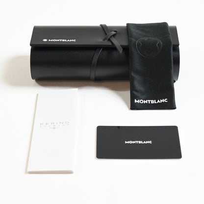 Montblanc MB0264S 002 Mens Authentic Sunglasses Havana/Green, 52mm - New